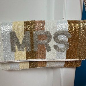 MRS Bride Clutch Purse Francesca's